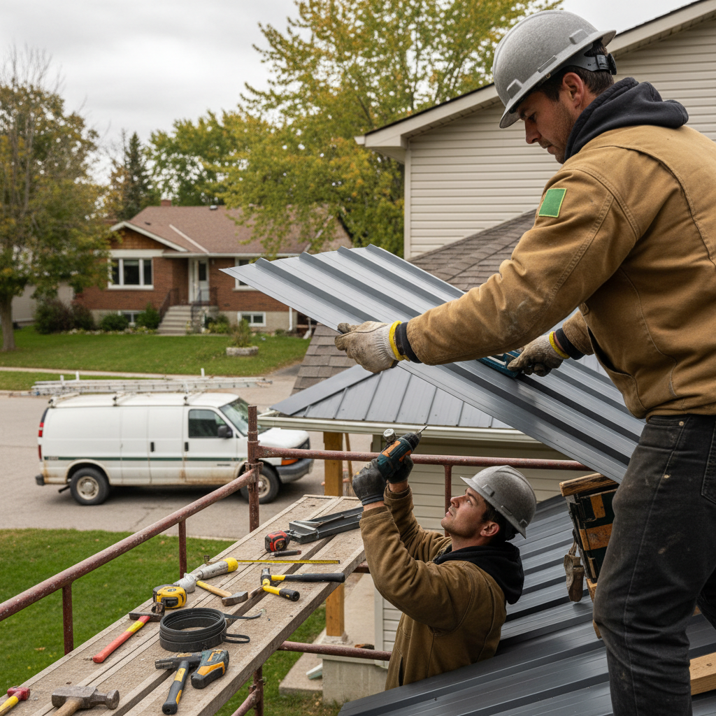 Metal Roofing Installation in Midland, ON